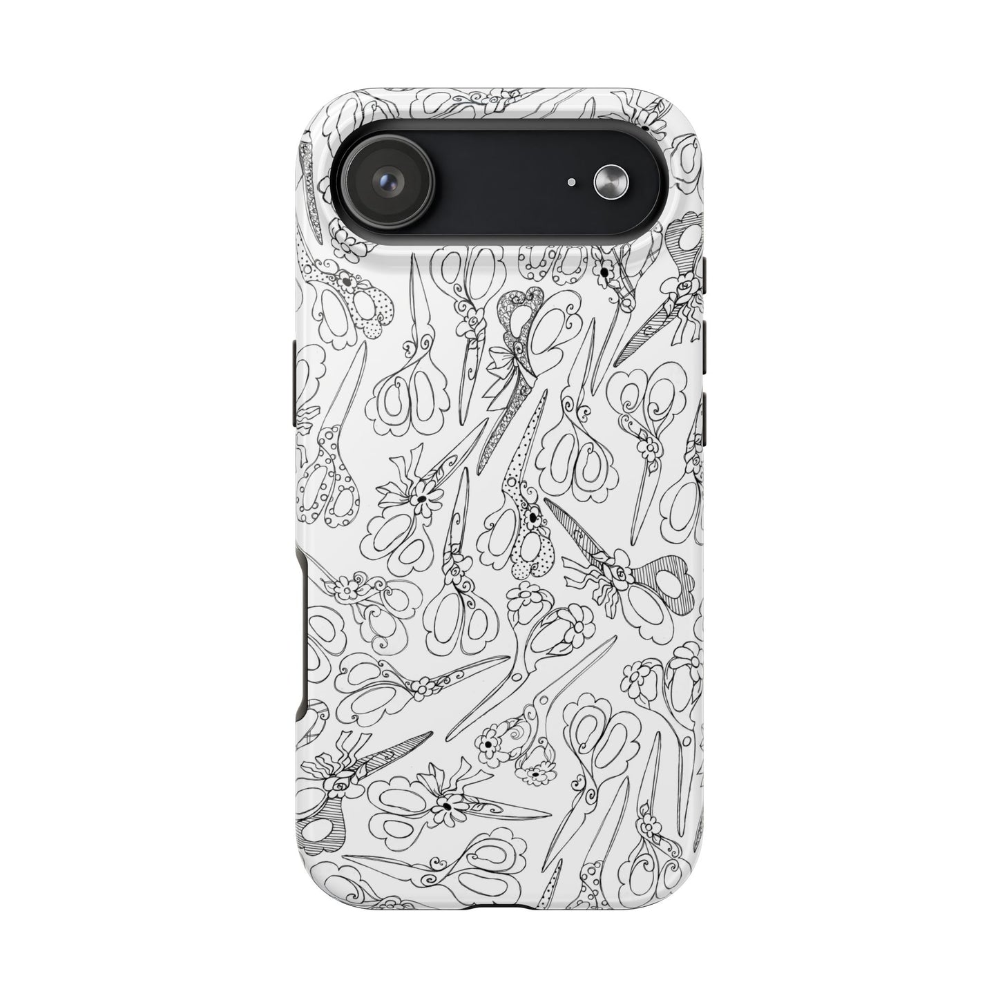 Scissor Blizzard White Phone Case