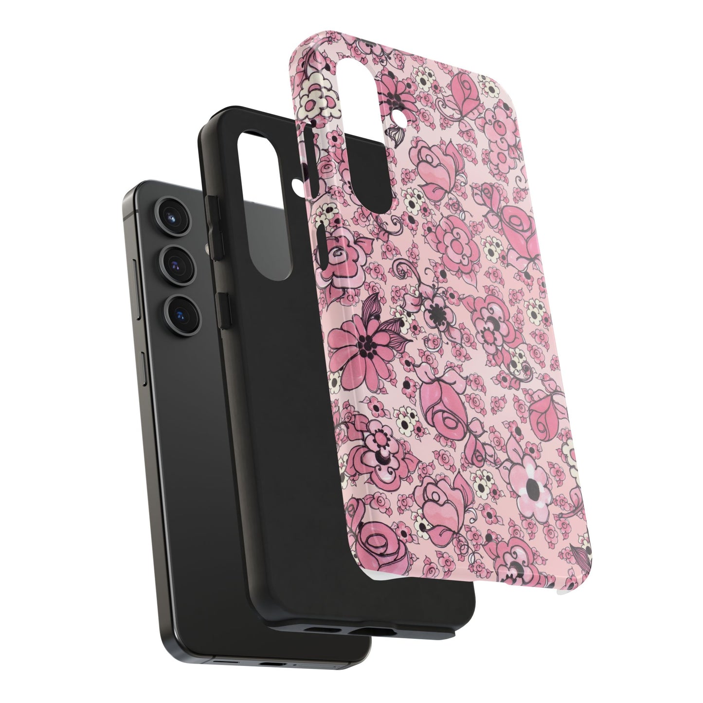 Profuse Posies Pink Phone Case