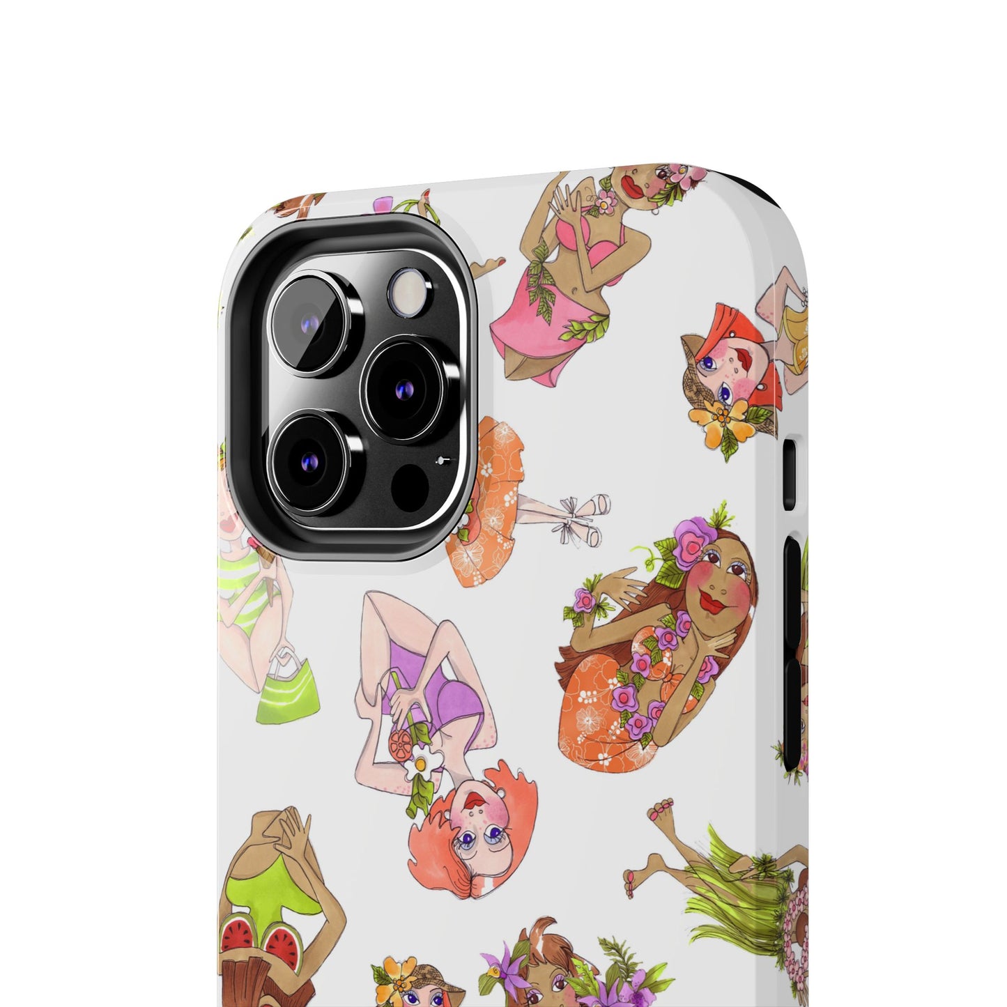Island Toss White Phone Case