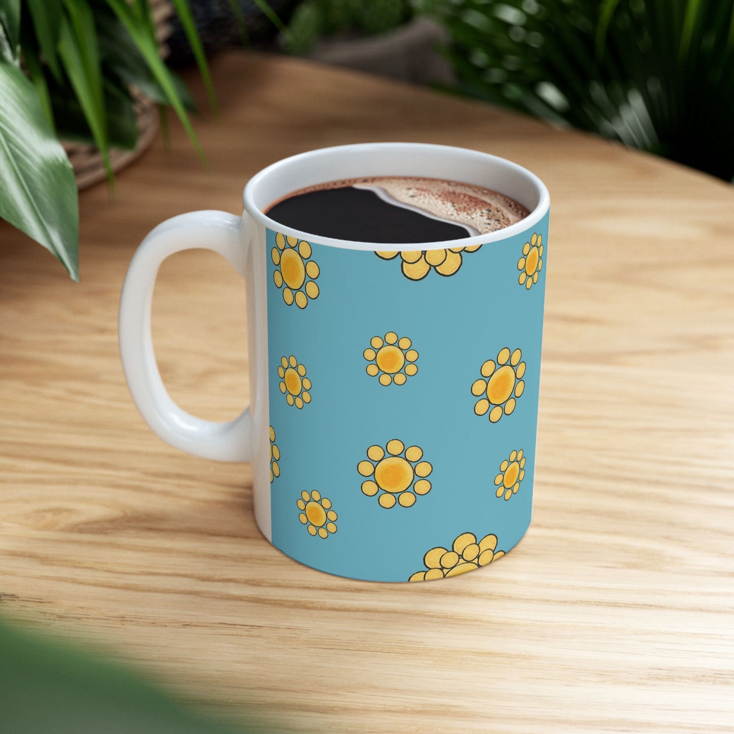 Bandana Dots Turquoise Cup