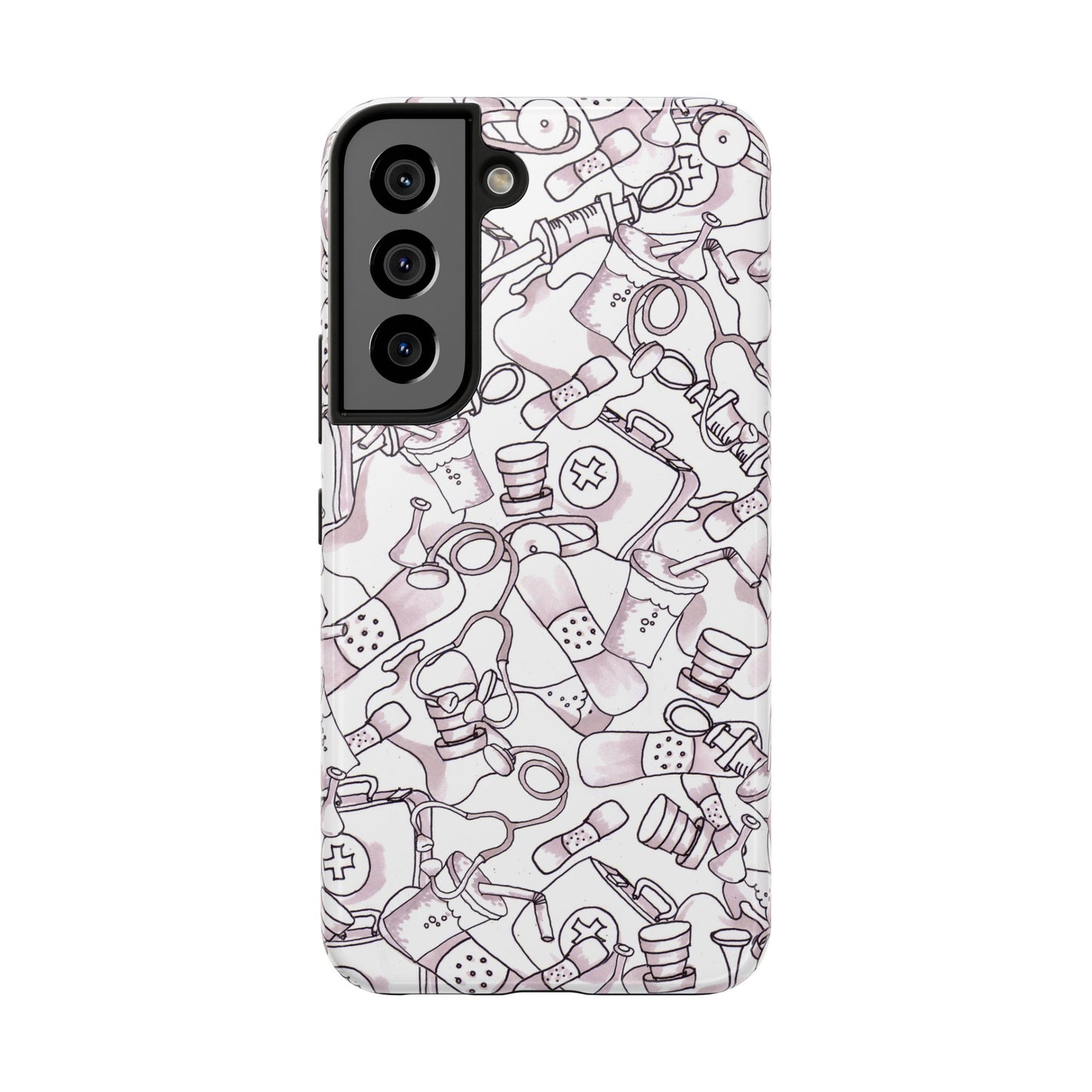 Med Stuff White Phone Case