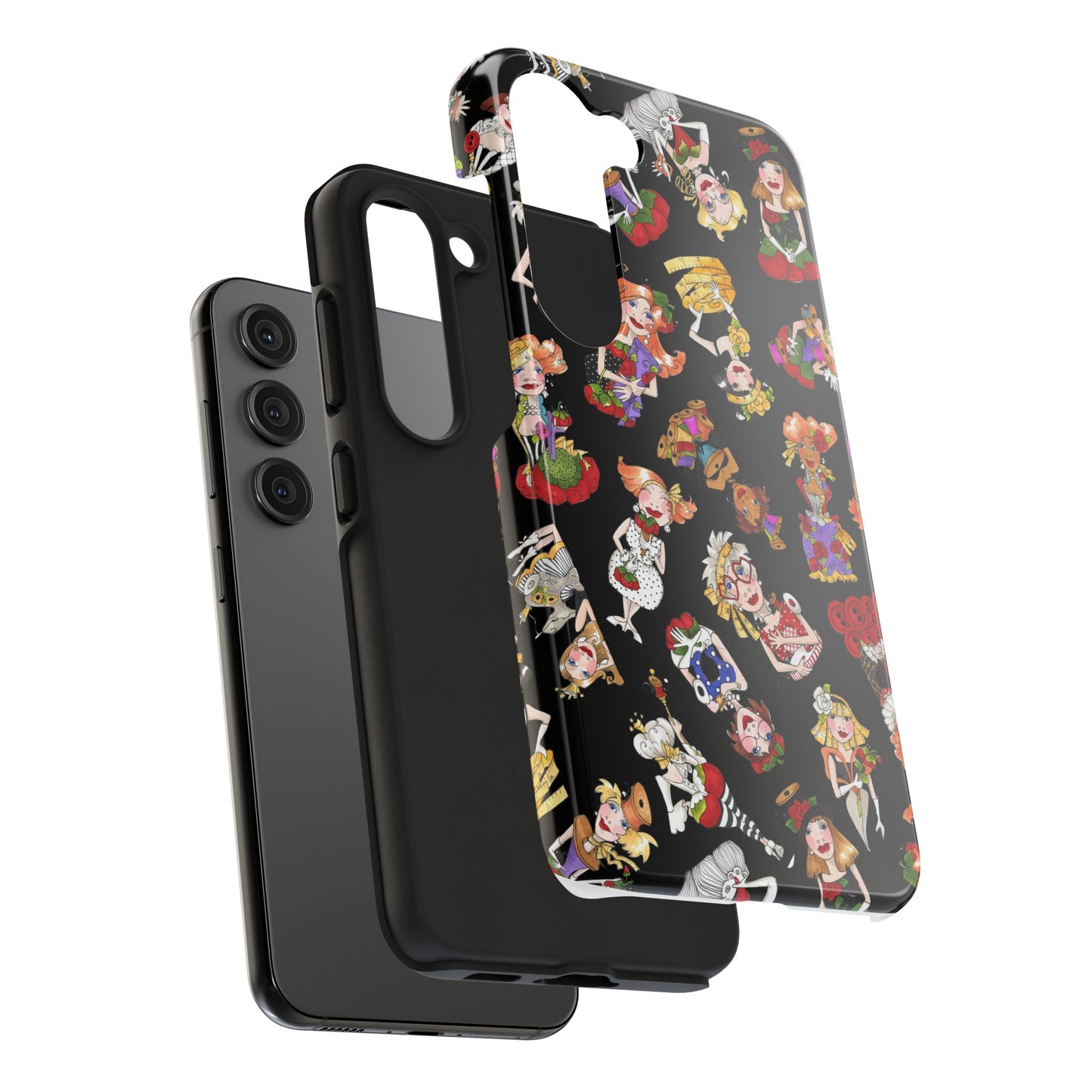Curious Toss Black Phone Case