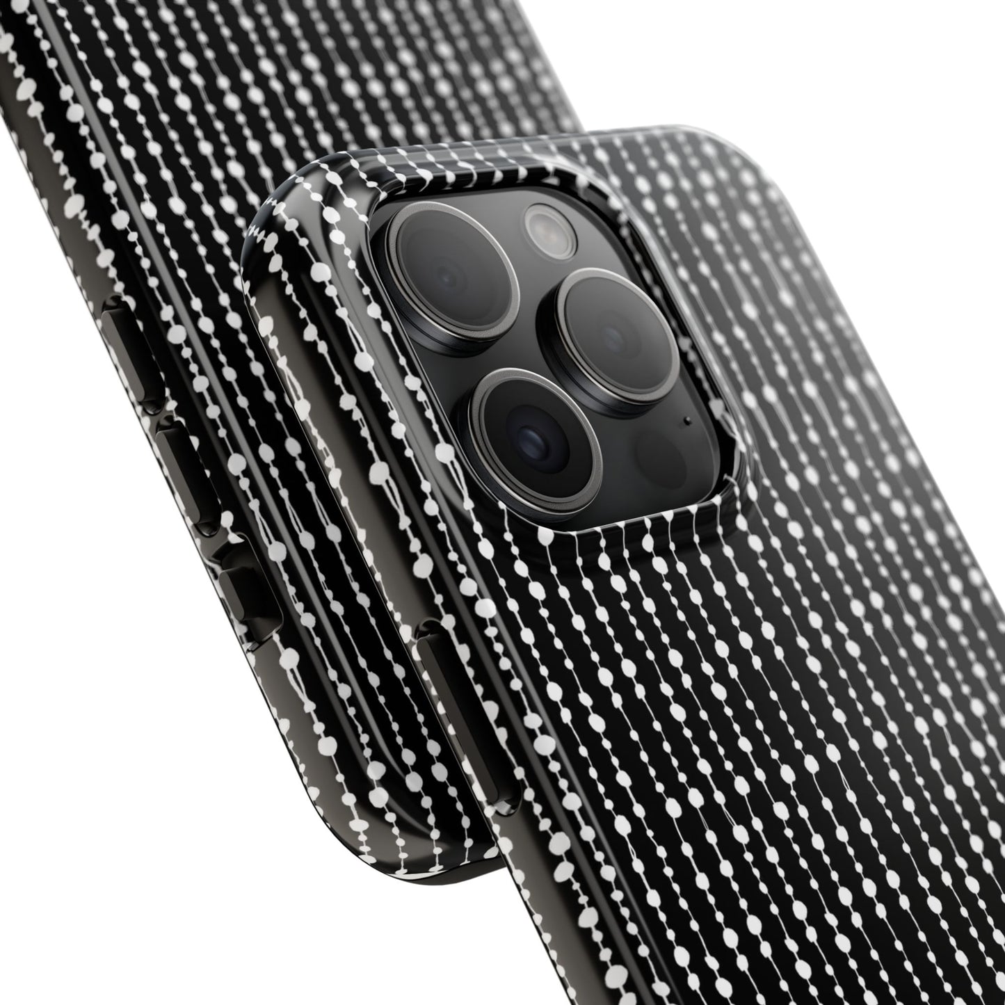 Beaded Curtain Black / White Phone Case