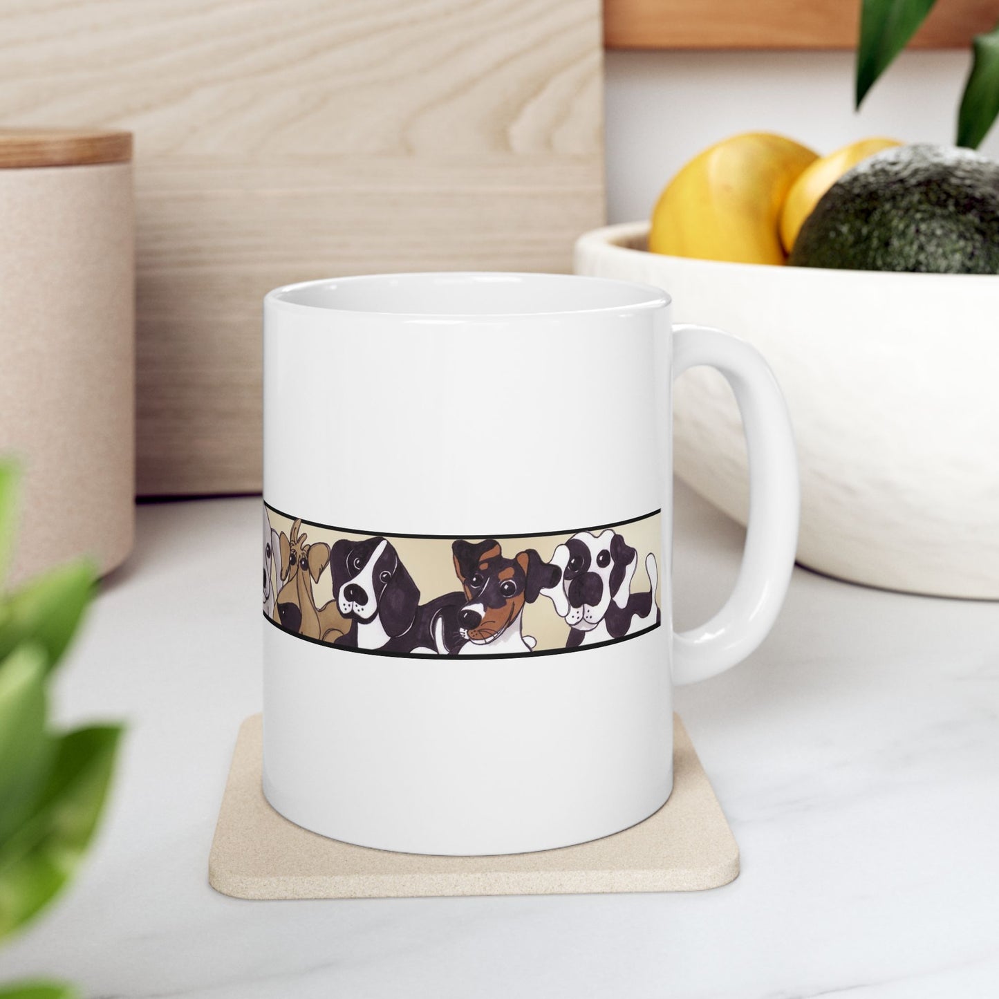 Doggie Border Tan Cup