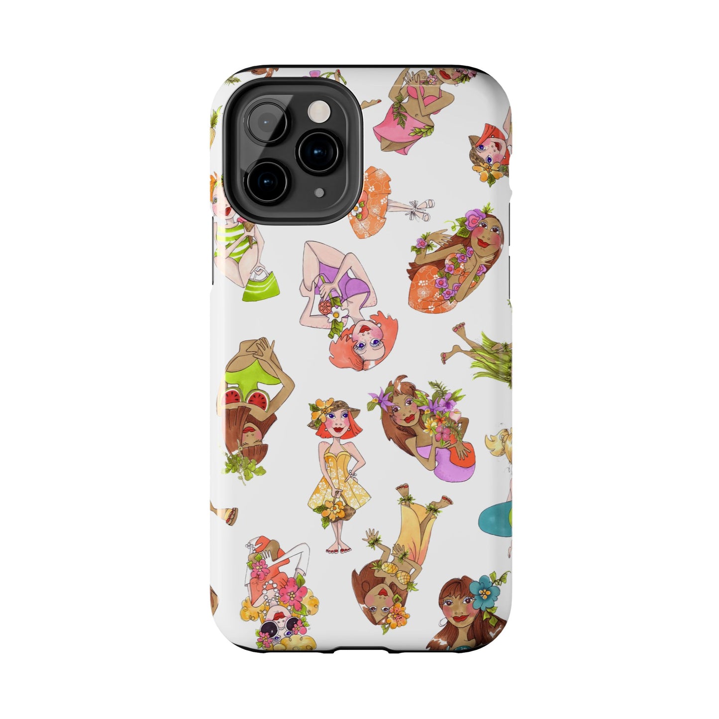 Island Toss White Phone Case