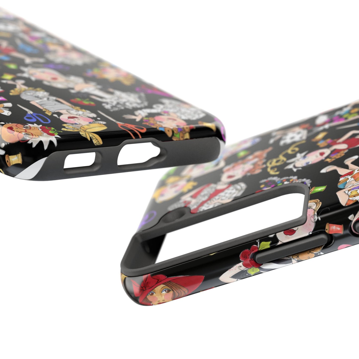 Sew Tossed Black Phone Case