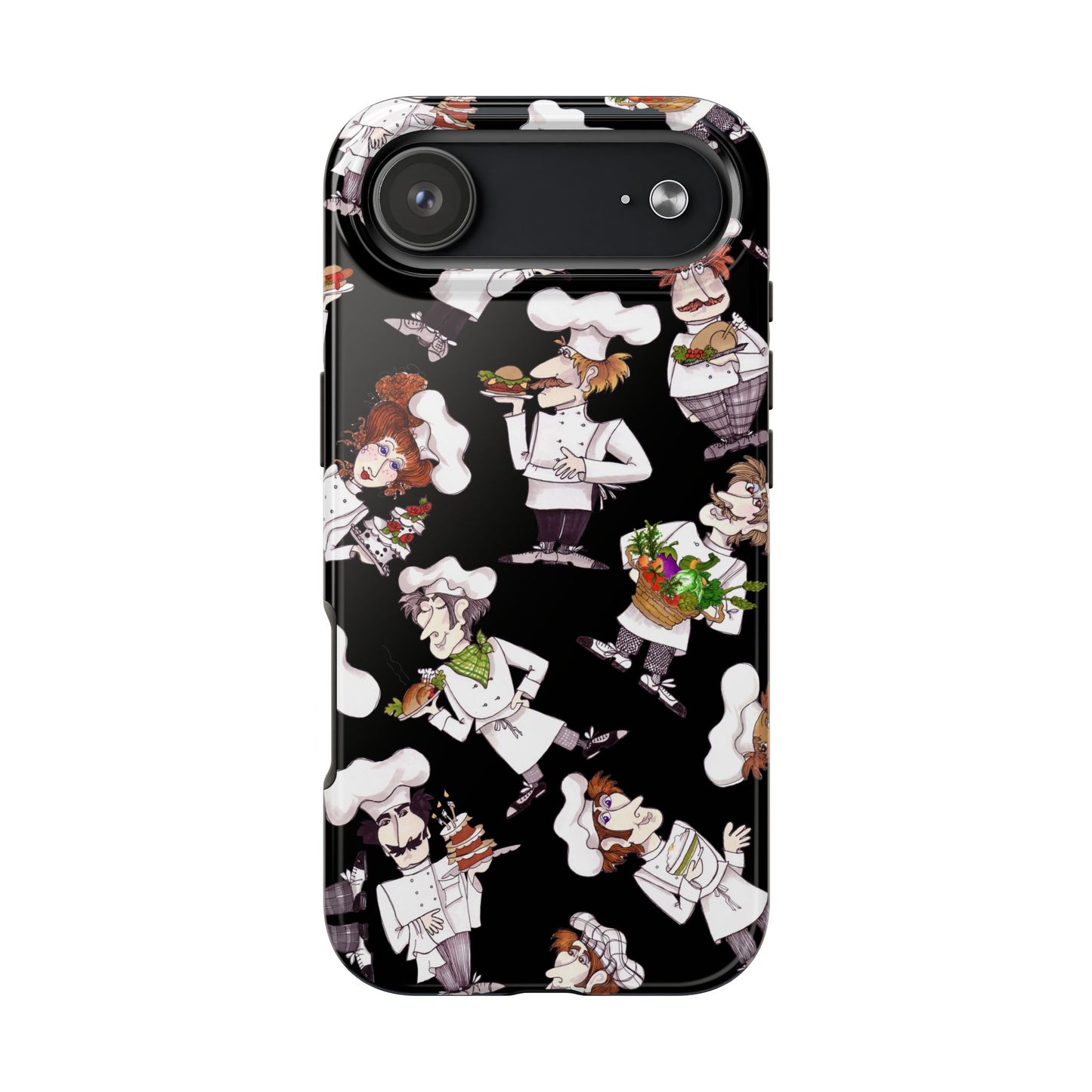 Tossed Chefs Black Phone Case