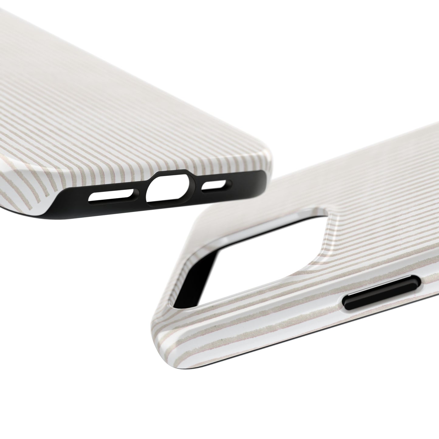 Stripe White / Gray Phone Case
