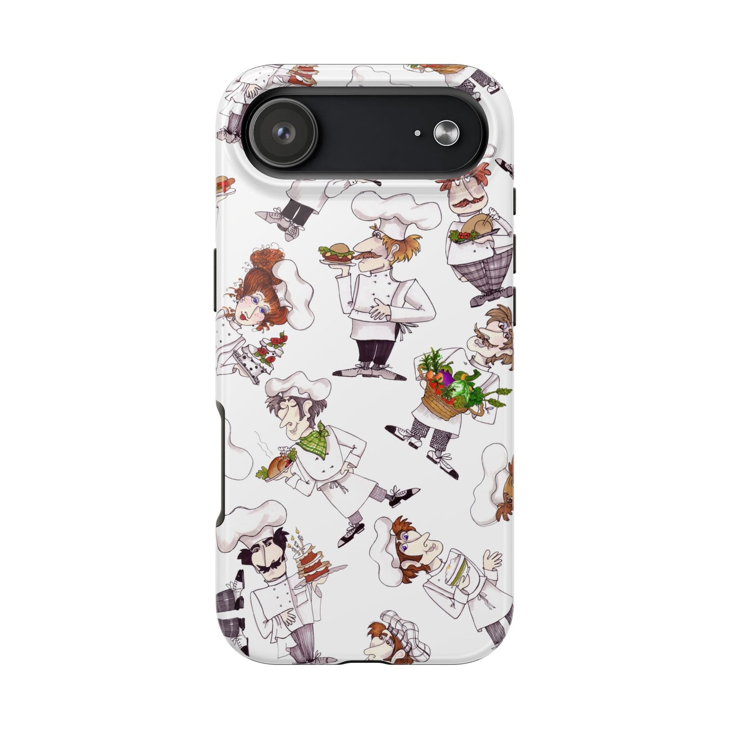 Tossed Chefs White Phone Case