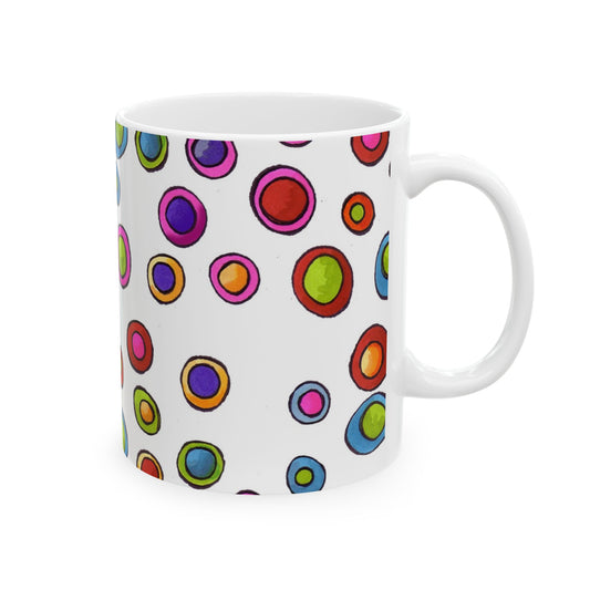 Dopey Dots White Cup