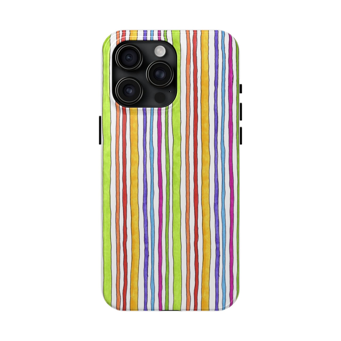 Stripe Fancy White Phone Case