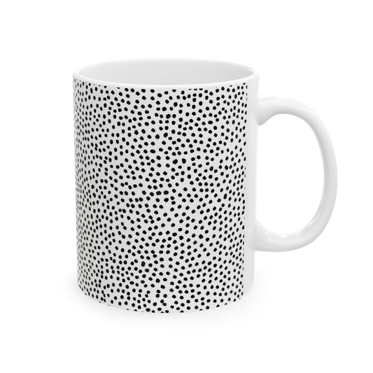 Baby Dots White / Black Cup