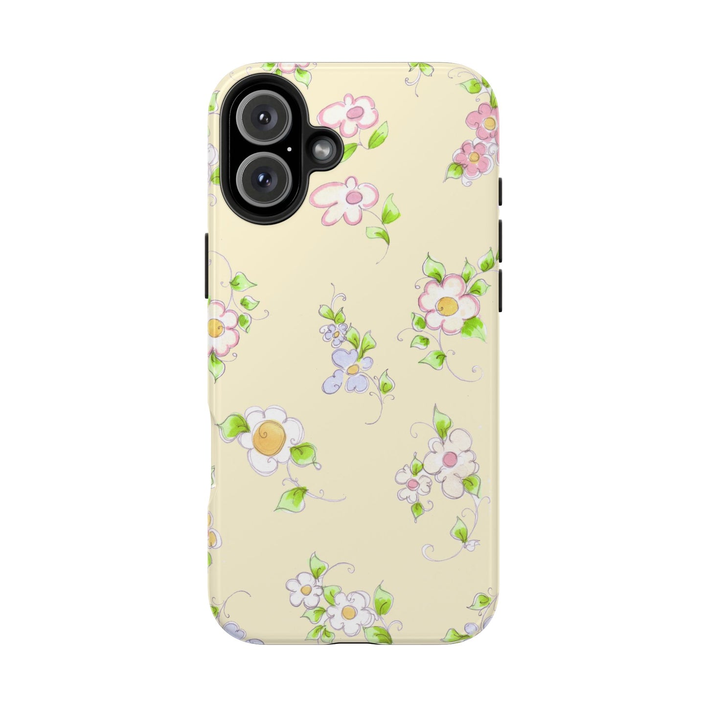 Precious Posies Yellow Phone Case
