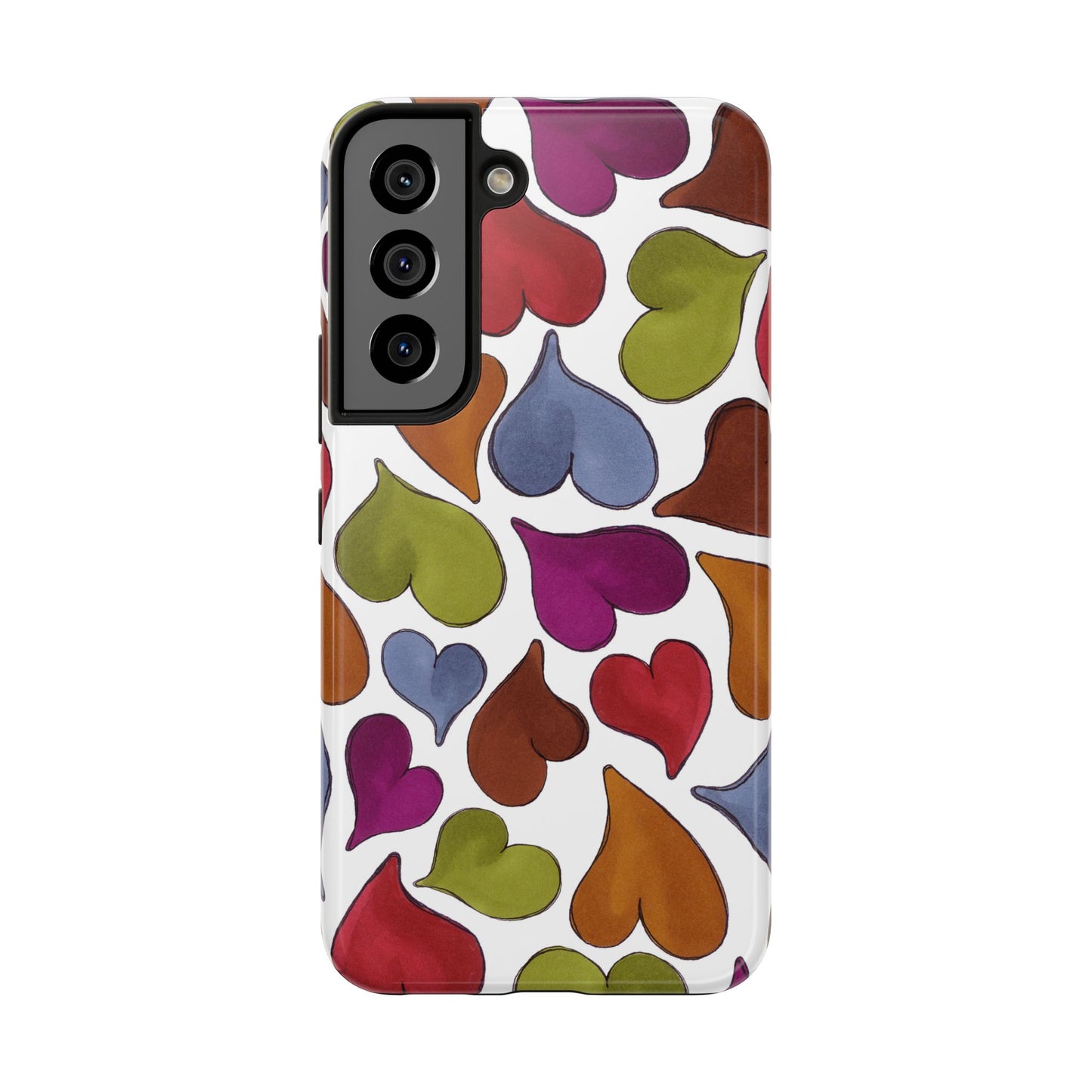 Big Hearted White Phone Case