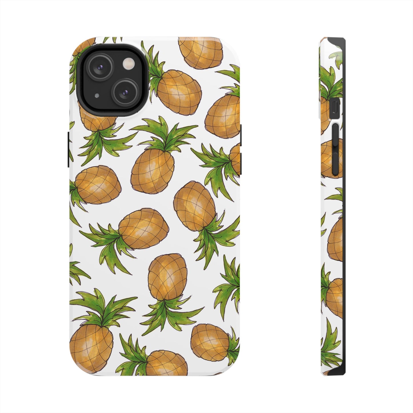 Pineapple Toss White Phone Case