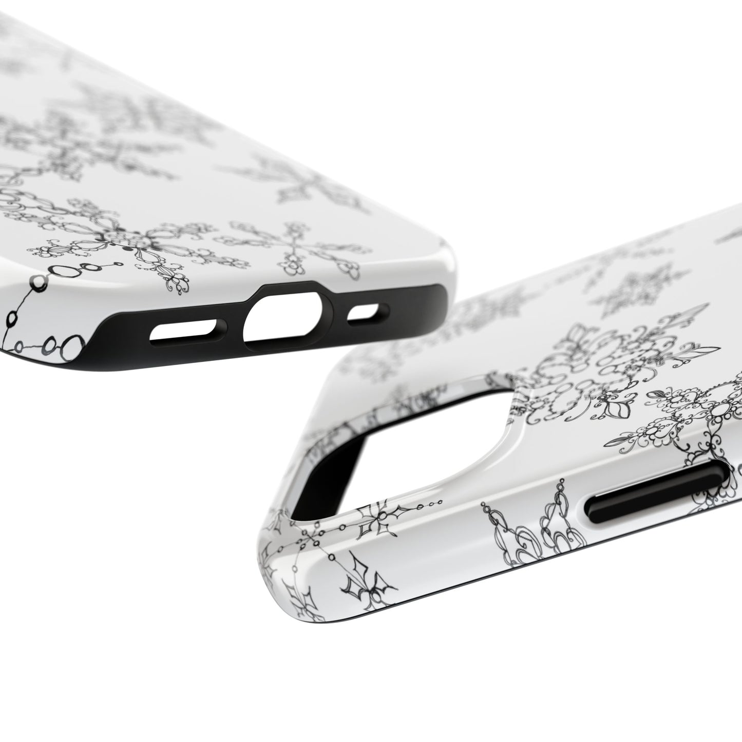 Random Flakes White Phone Case