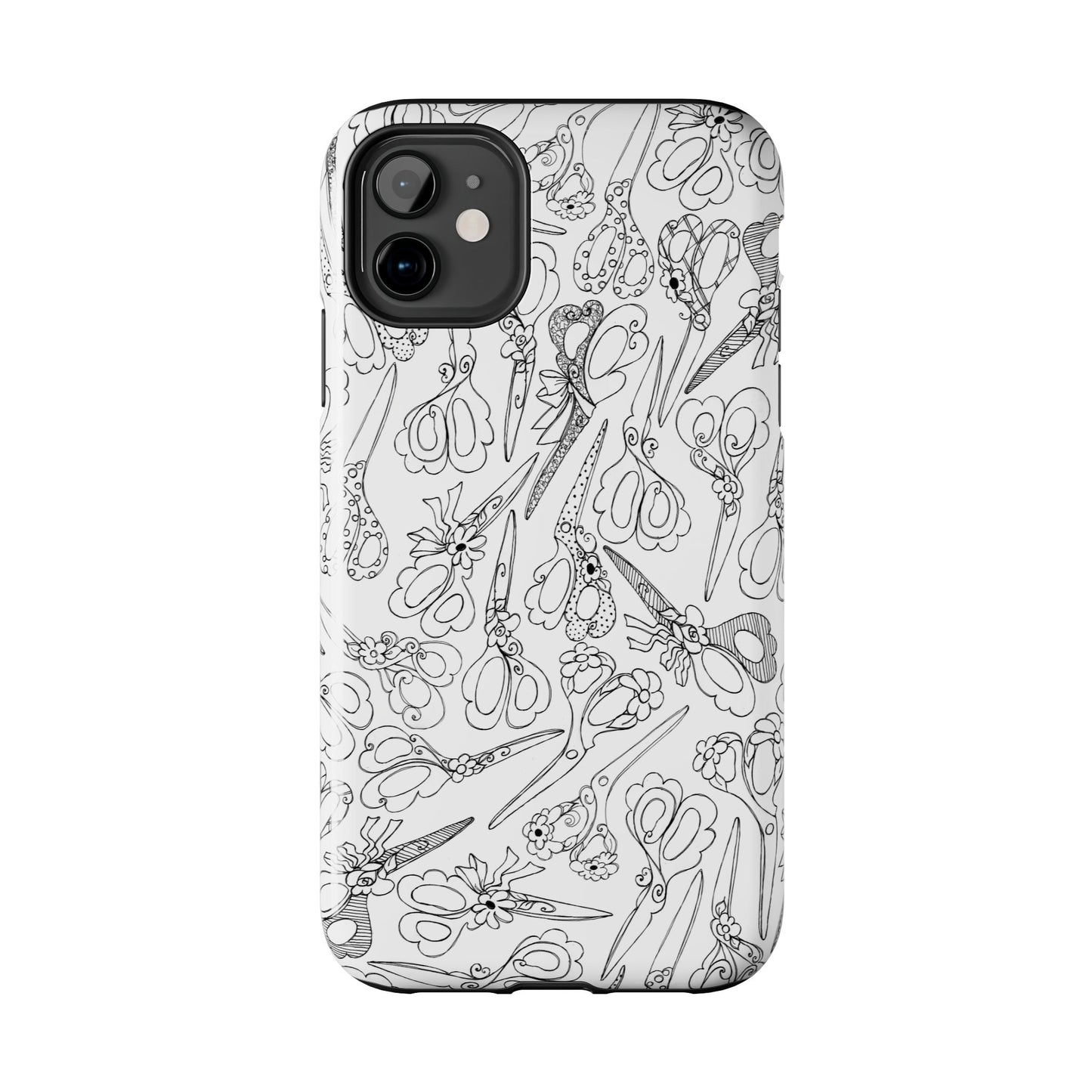 Scissor Blizzard White Phone Case