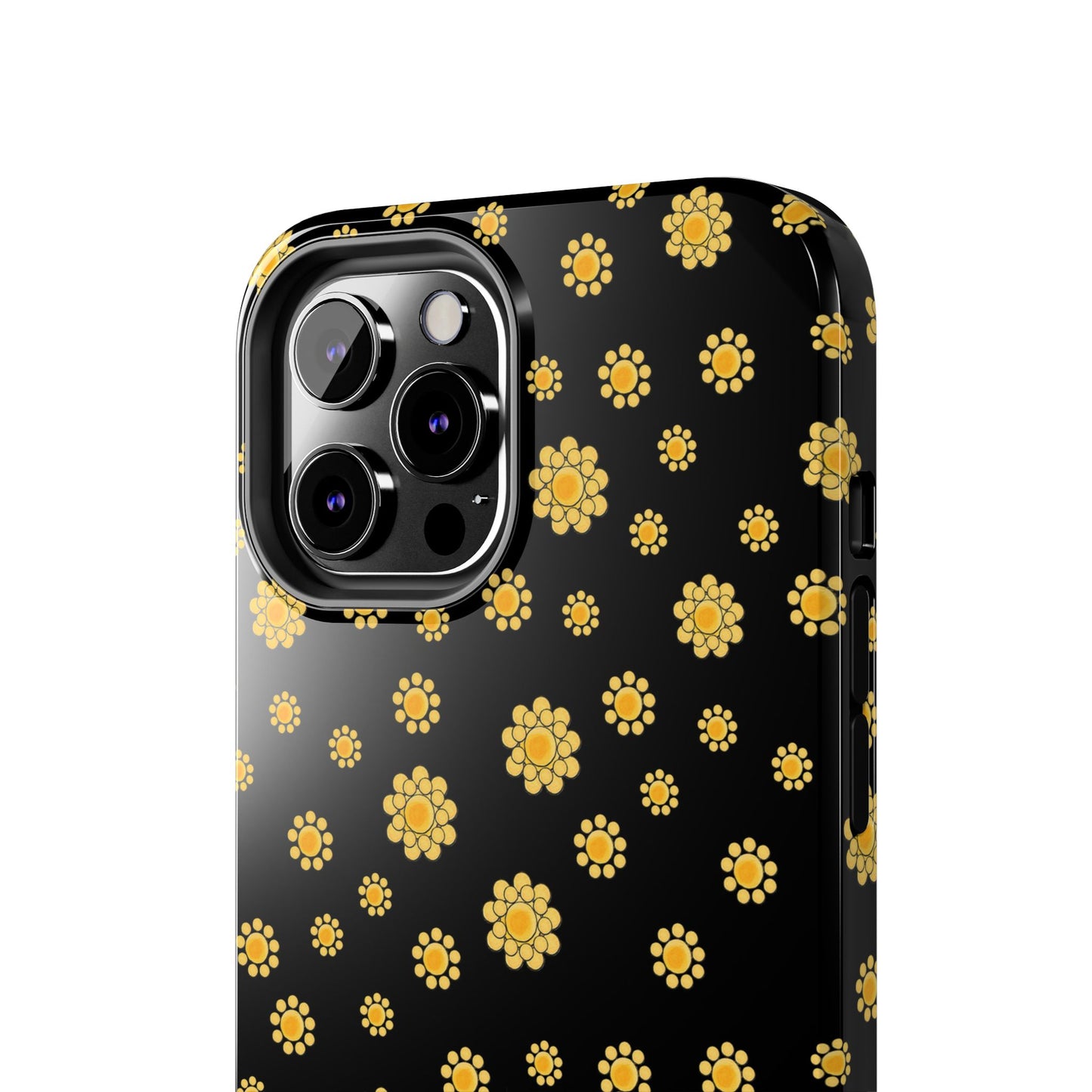 Bandana Dots Black / Yellow Phone Case