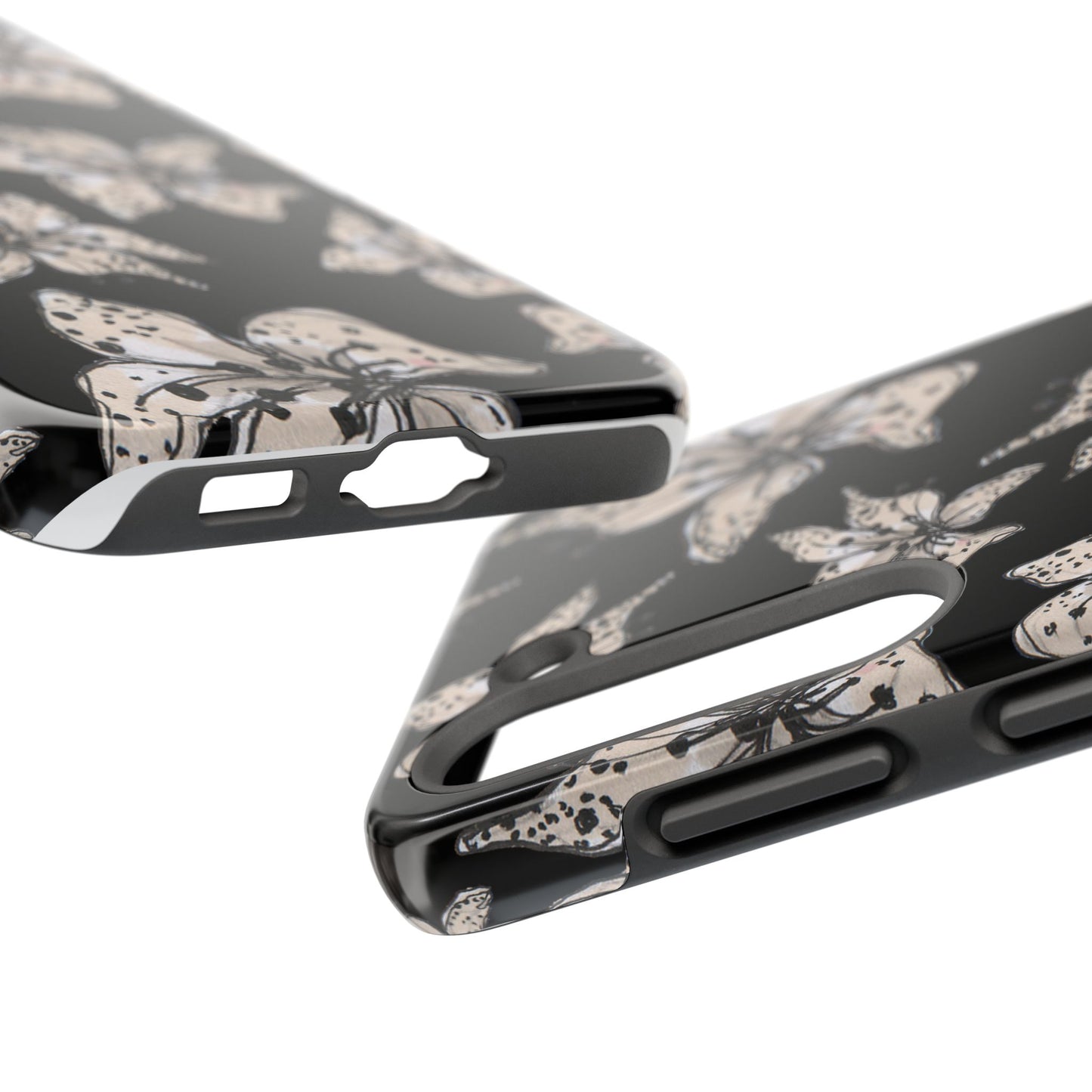 Spotted Lilies Black Phone Case