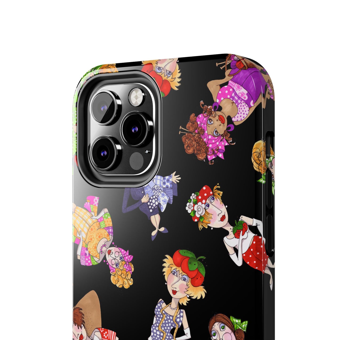 Fun Ladies Tossed Black Phone Case