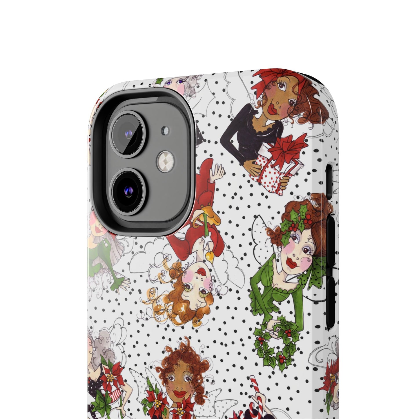 Fairy Toss White / Black Phone Case