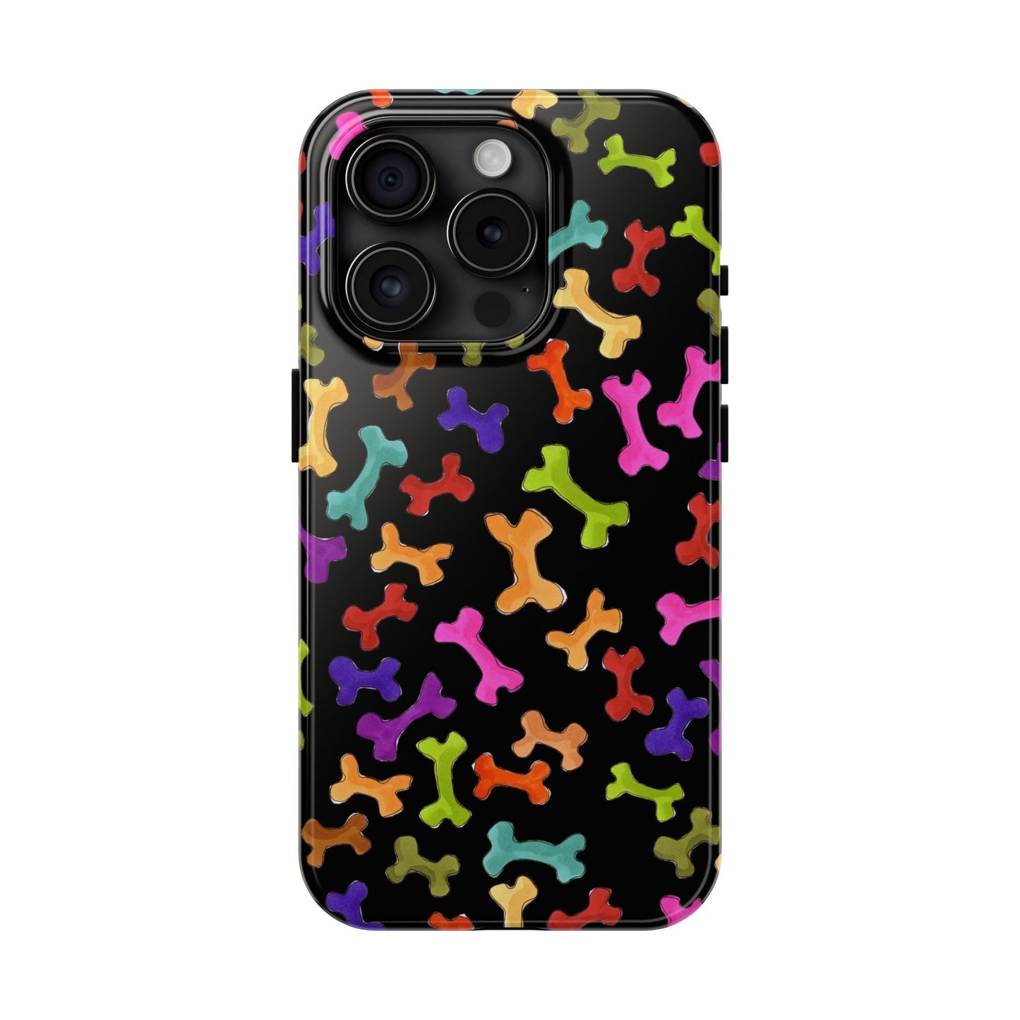 Happy Bones Black Phone Case