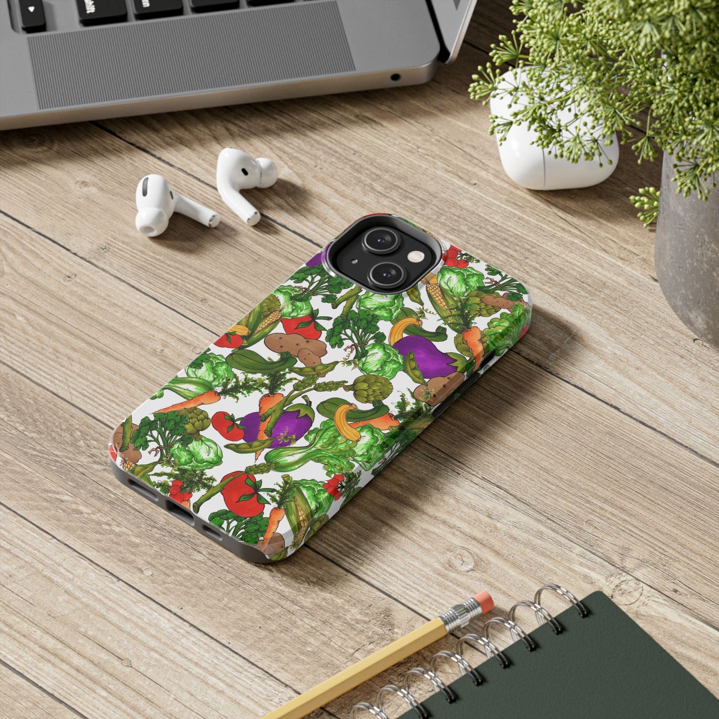 Veggie Jungle White Phone Case