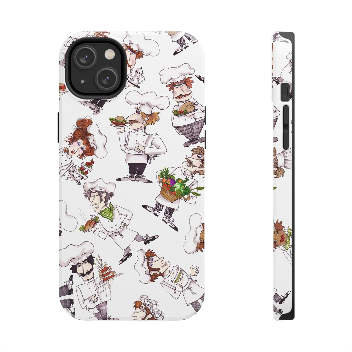 Tossed Chefs White Phone Case