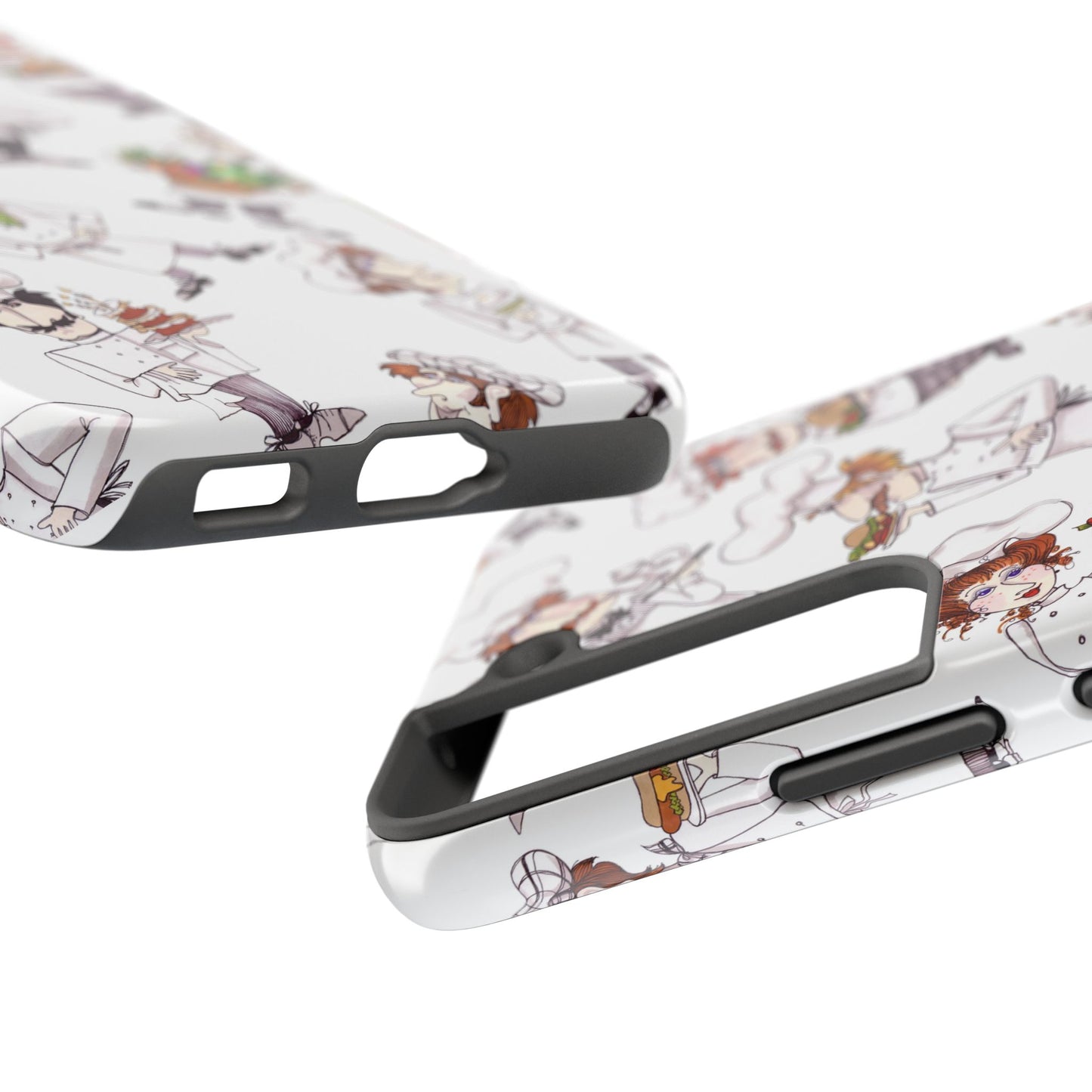 Tossed Chefs White Phone Case