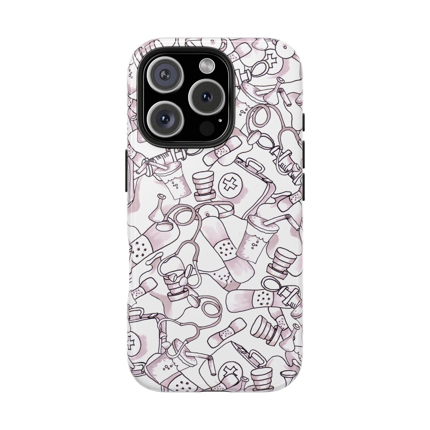 Med Stuff White Phone Case
