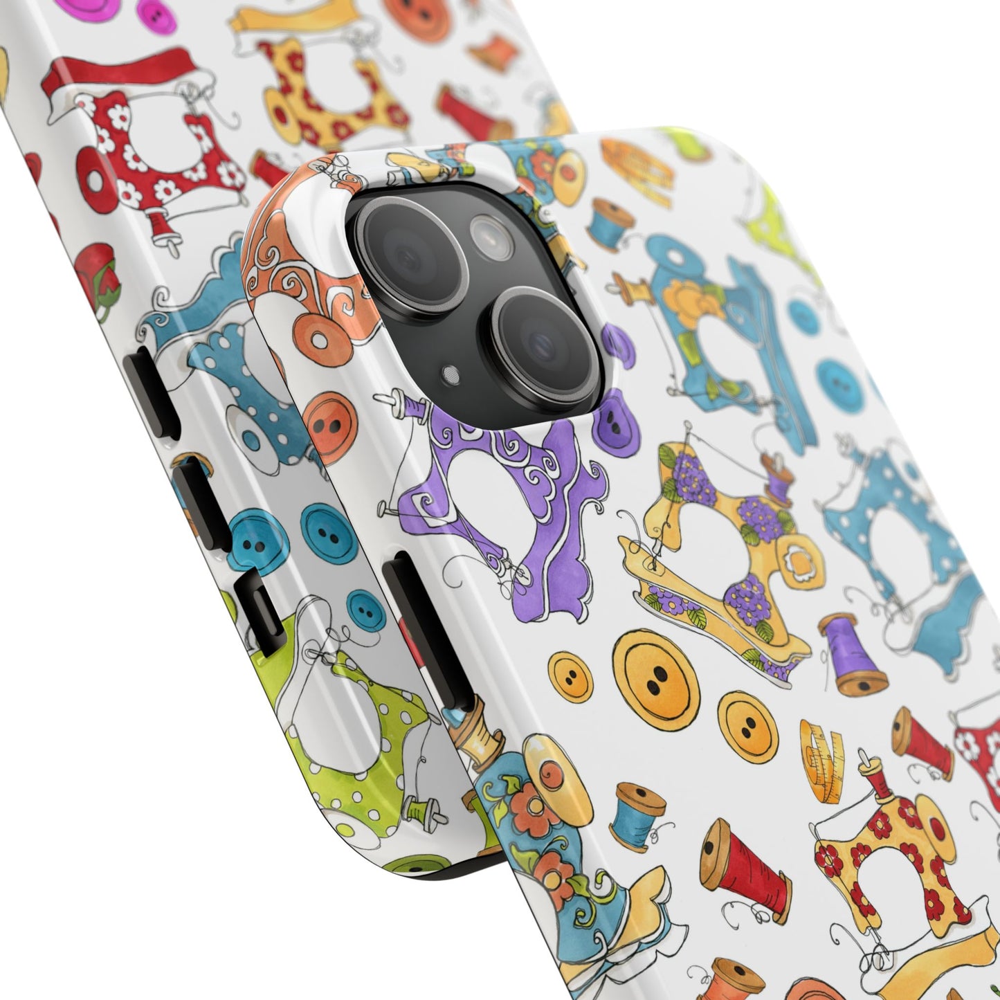 Sew Assorted White Phone Case