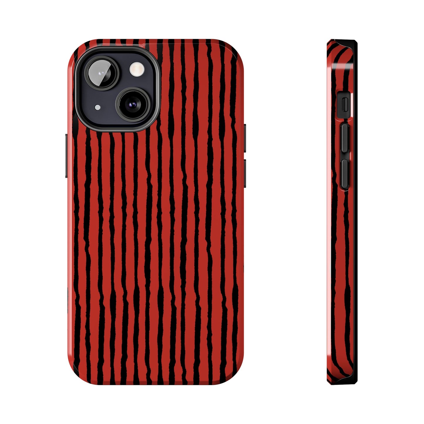 Sorta Stripe Red / Black Phone Case