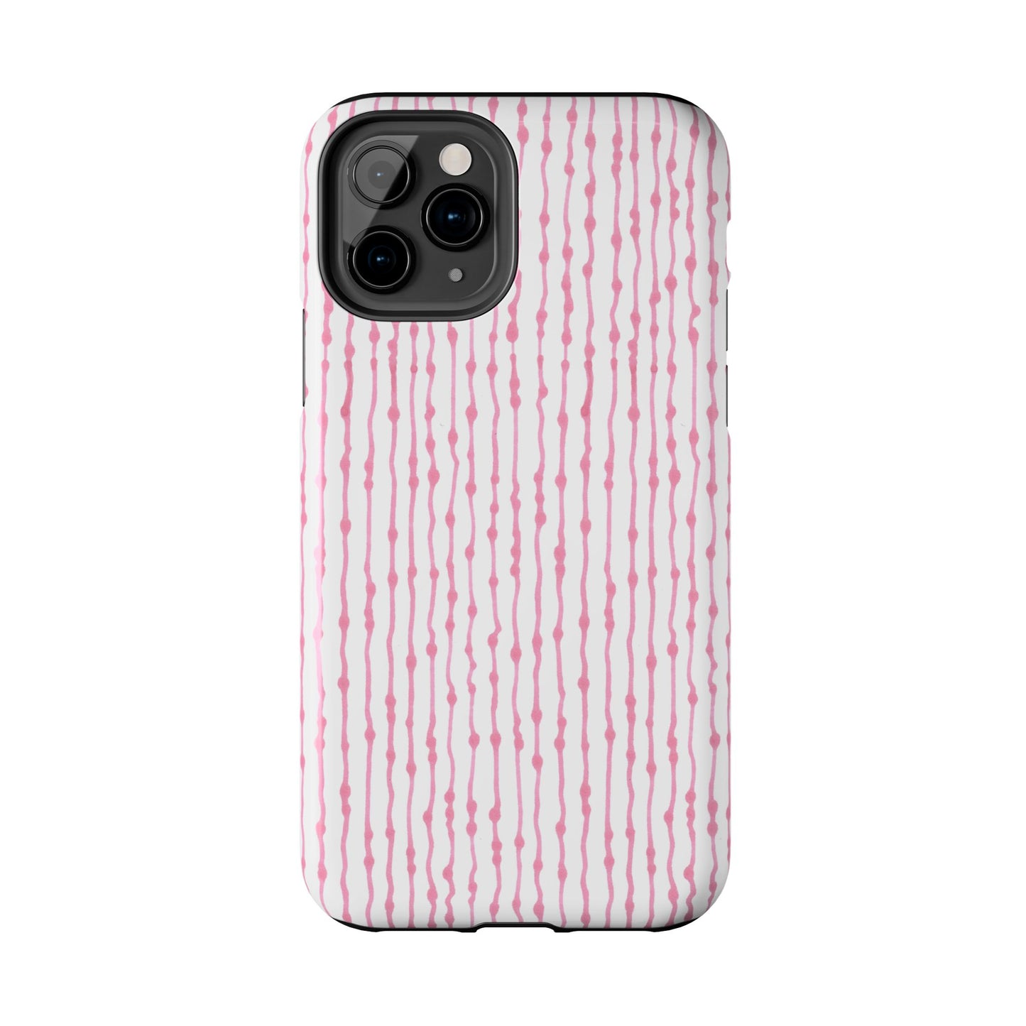 Faux Seersucker White / Pink Phone Case
