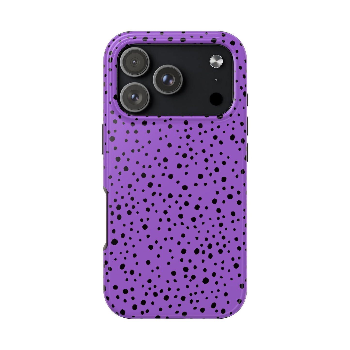 Pepper Dots Purple / Black Phone Case