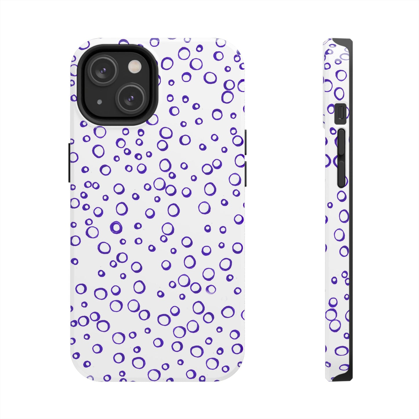 Blue See Through Dots Phone Case