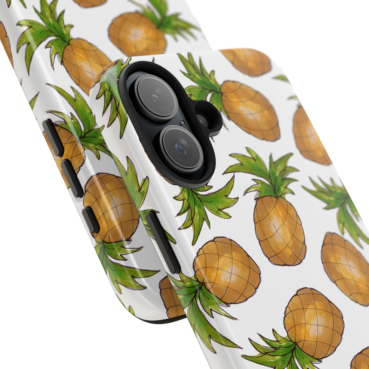 Pineapple Toss White Phone Case
