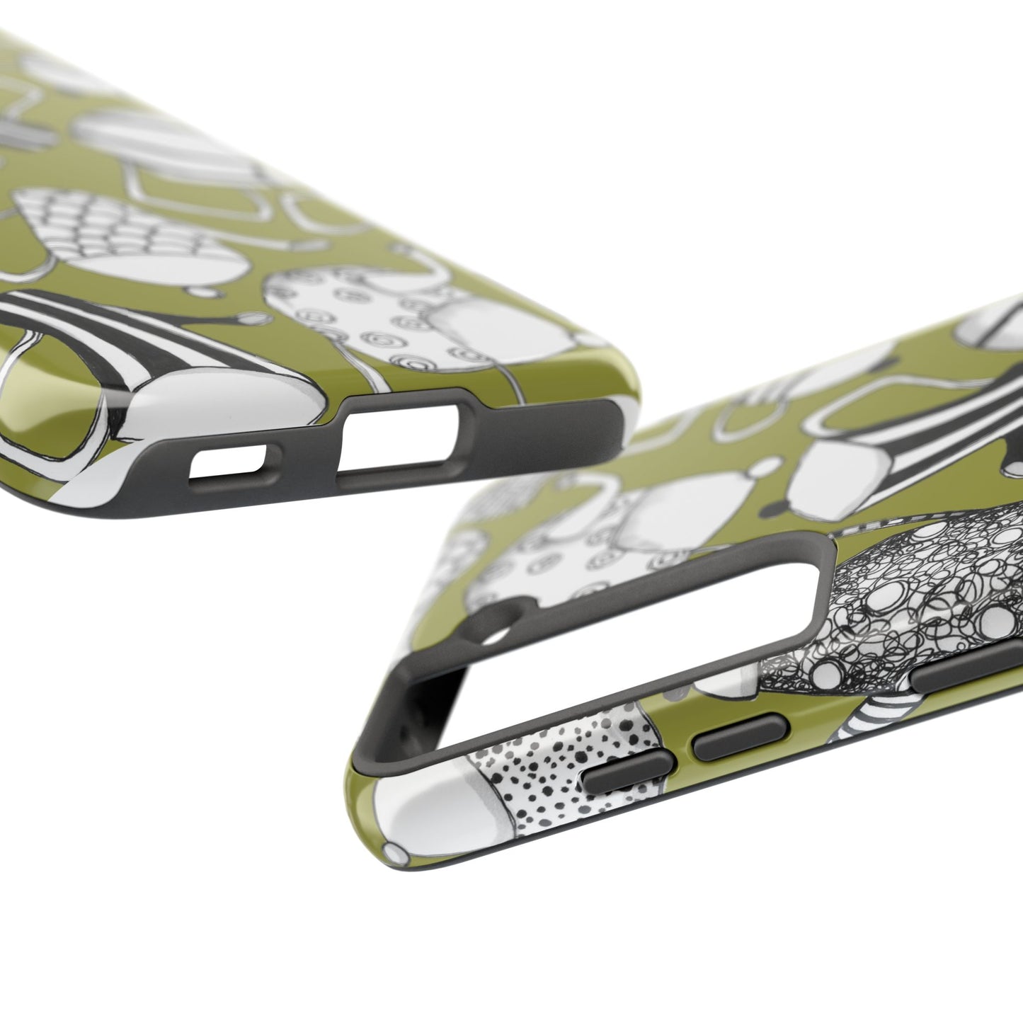 Coffee, Tea Anyone? Green Phone Case