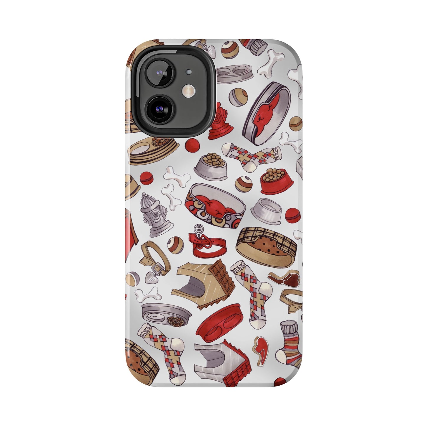 Doggie Stuff Gray Phone Case