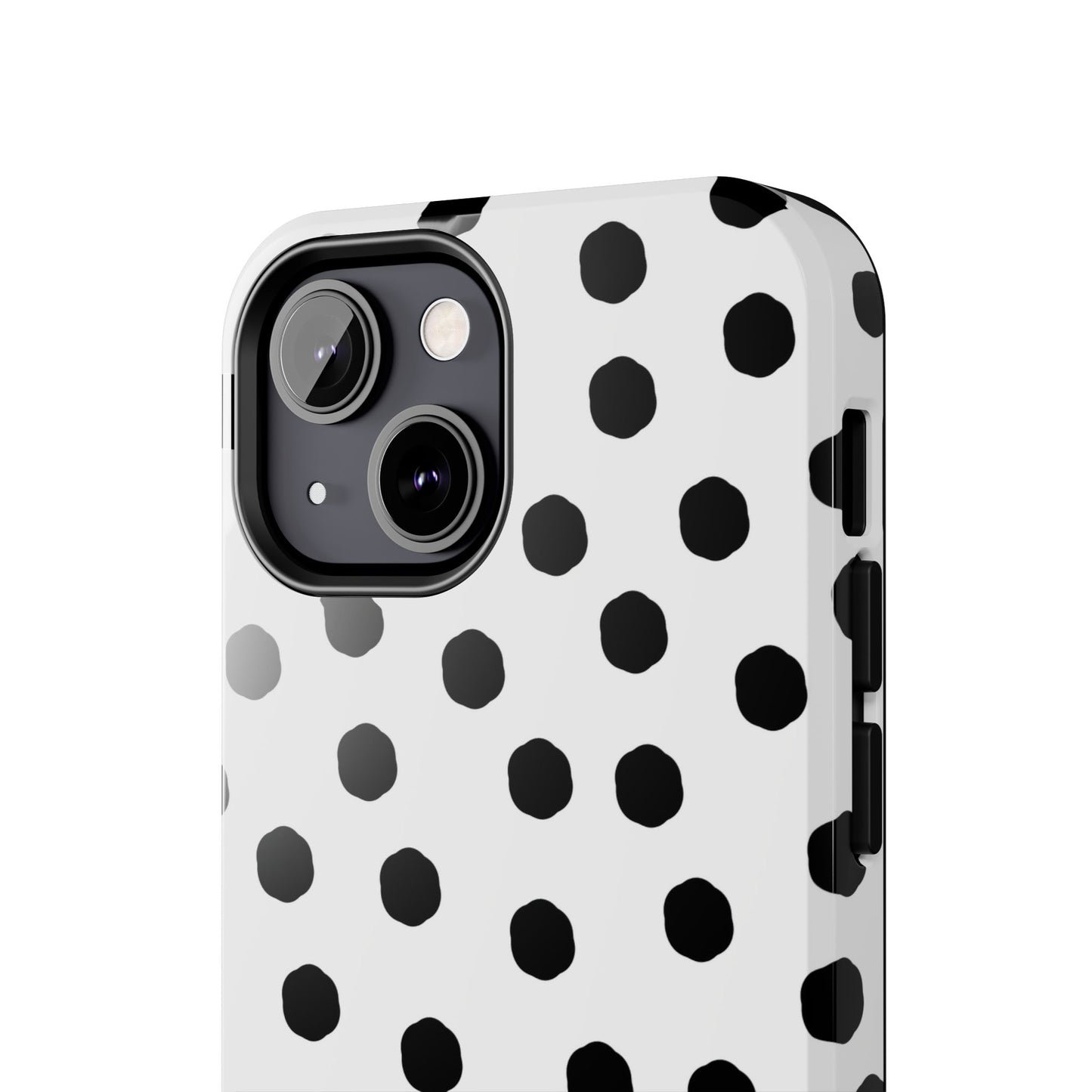 Jumbo Dots White / Black Phone Case