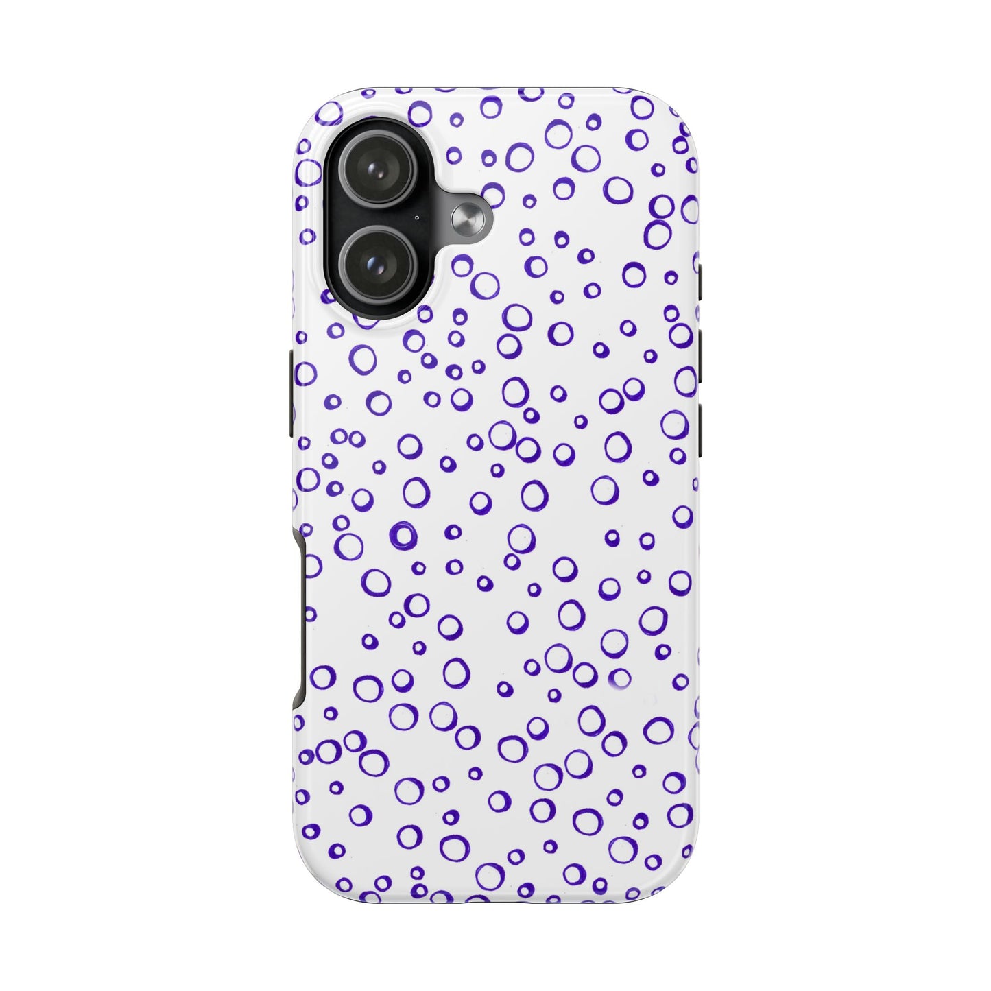 Blue See Through Dots Phone Case