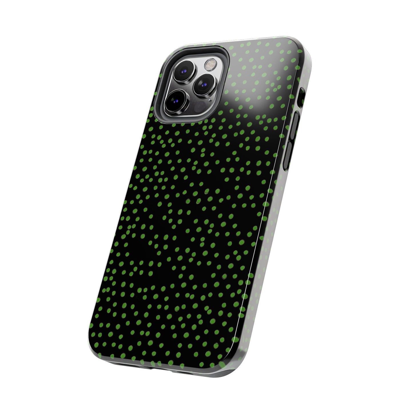 Dinky Dots Black / Green Phone Case