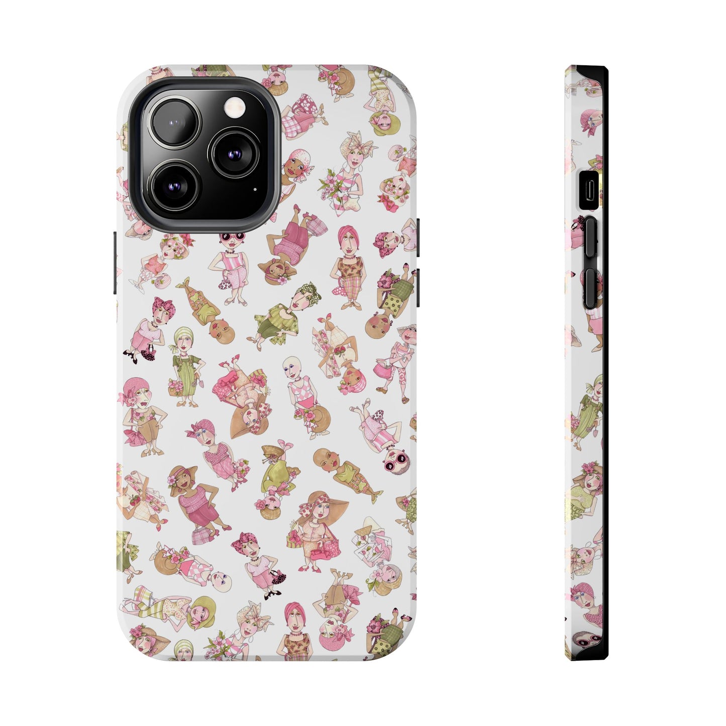 Tossed Ladies White Phone Case