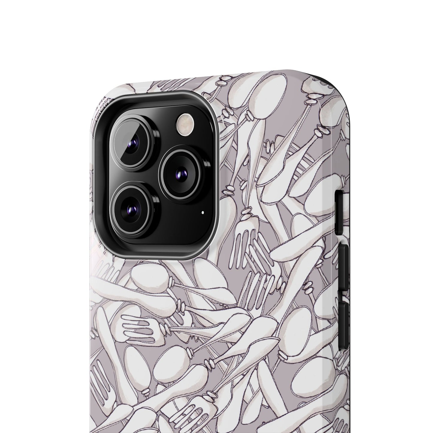 Silverware Wars Silver Phone Case