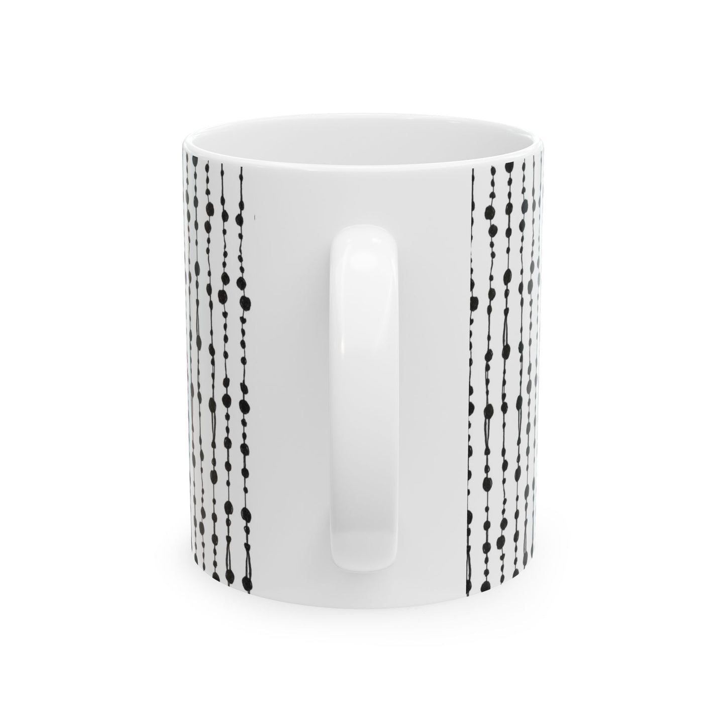 Beaded Curtain White / Black Cup