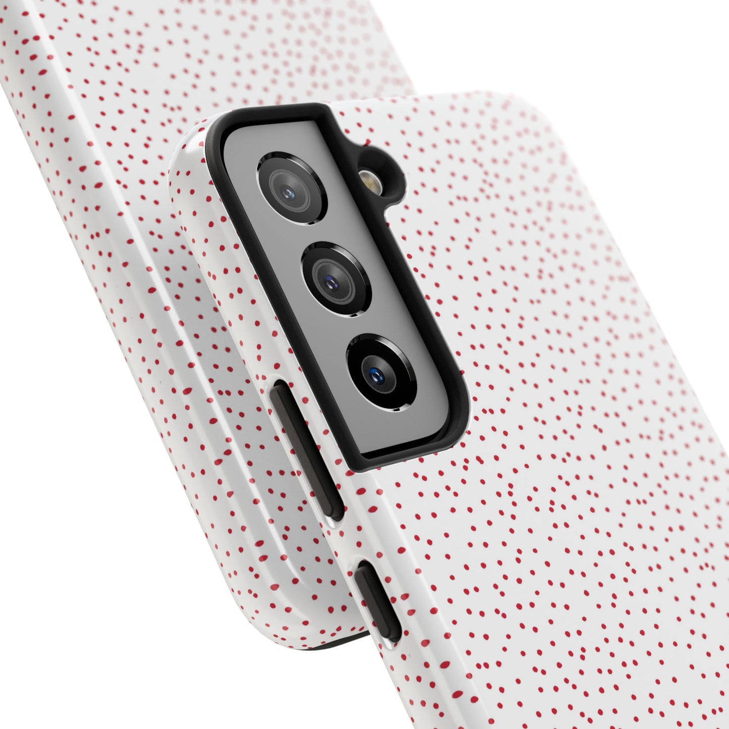 Dinky Dots White / Red Phone Case