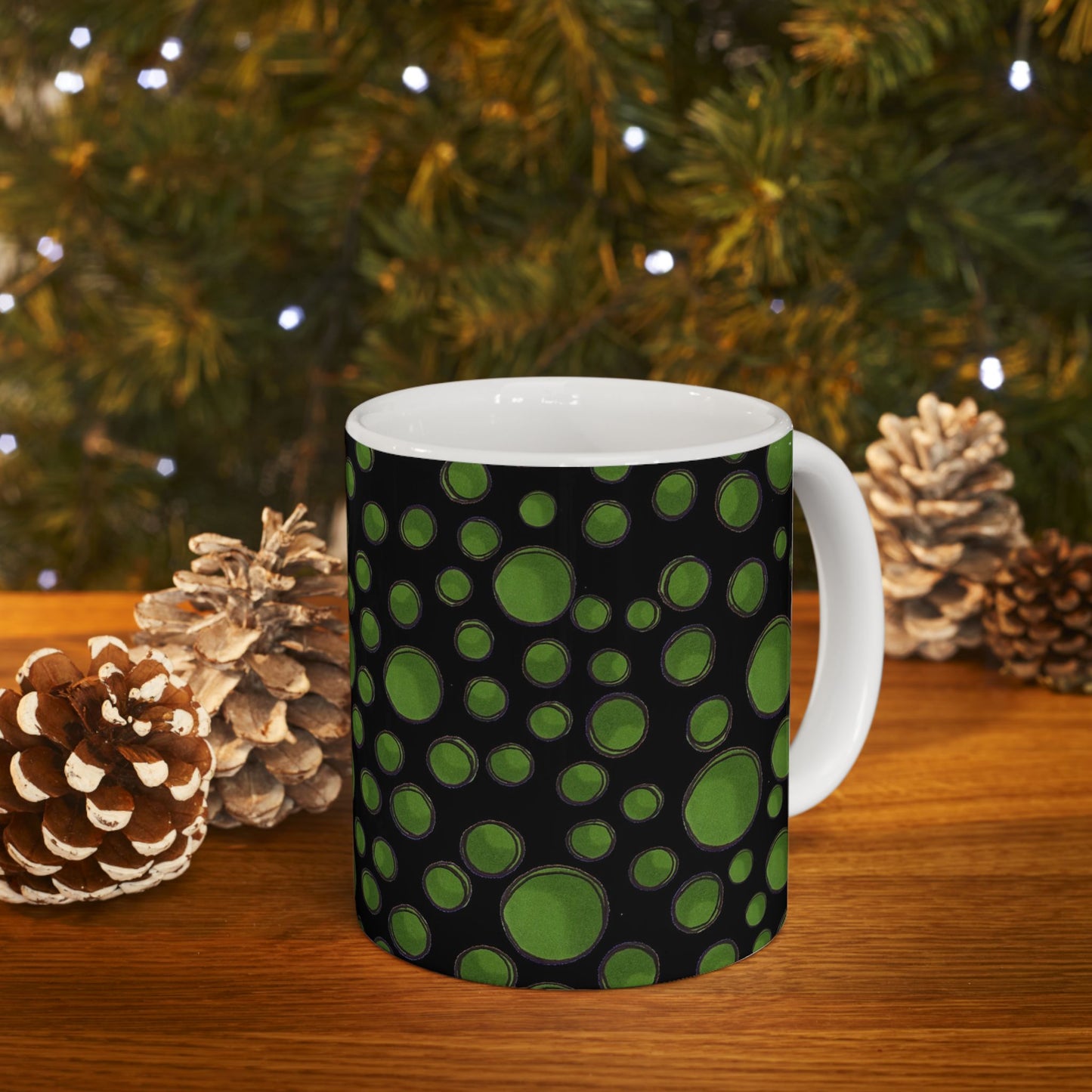 Dot Assortment Black / Green Cup