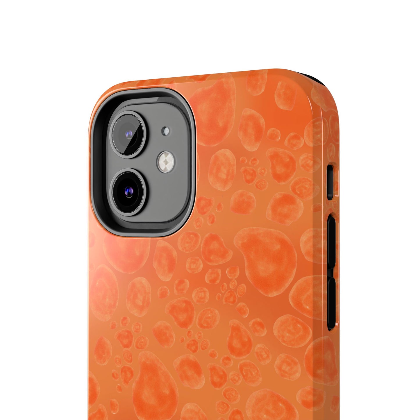 Paw Dots Orange Phone Case