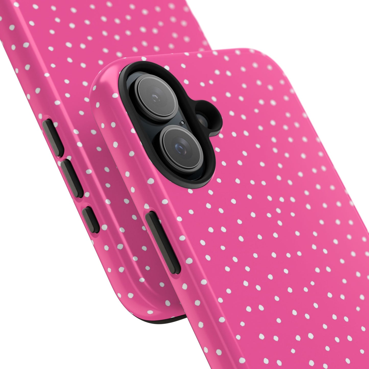 Dinky Dots Bright Pink / White Phone Case