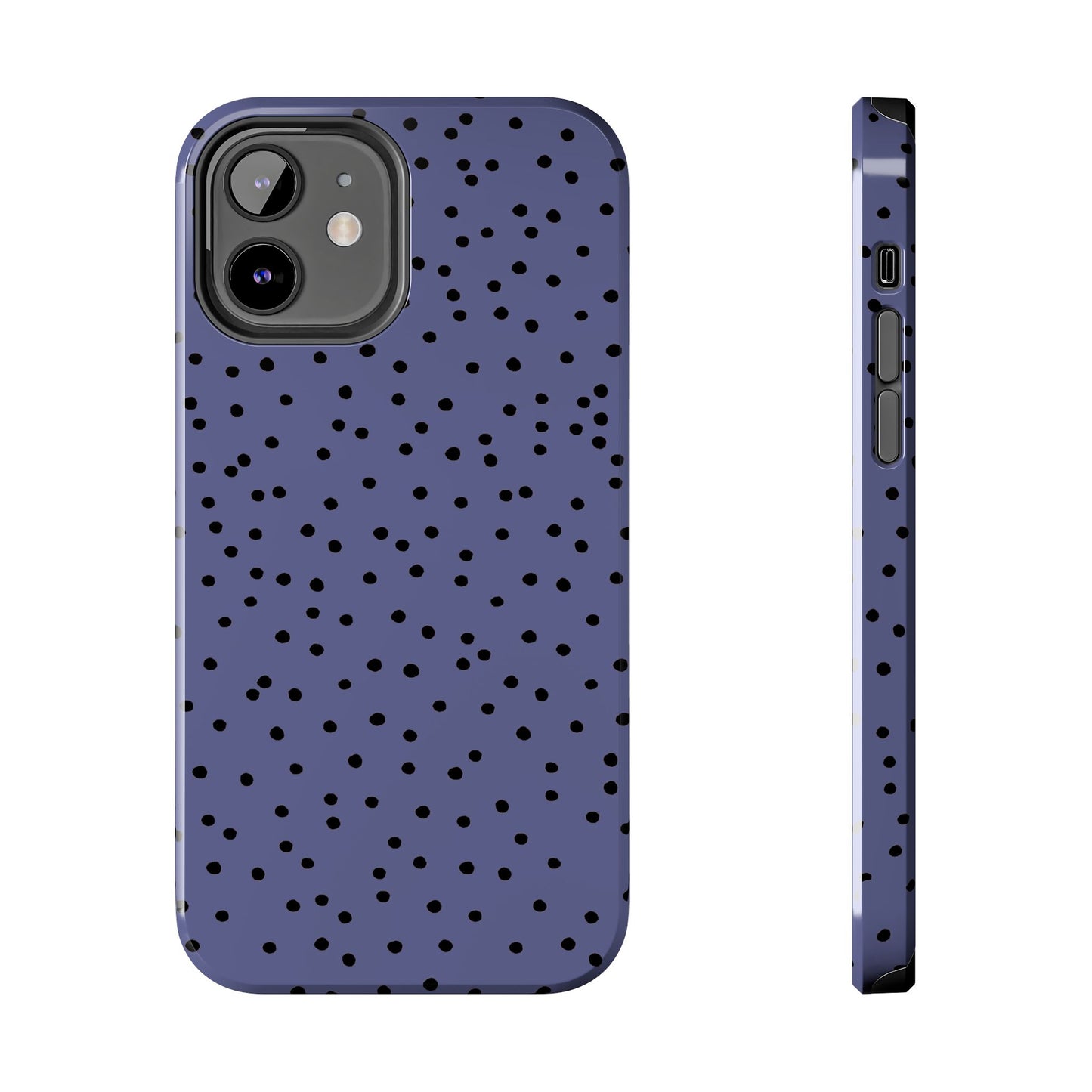 Dinky Dots Blue / Black Phone Case
