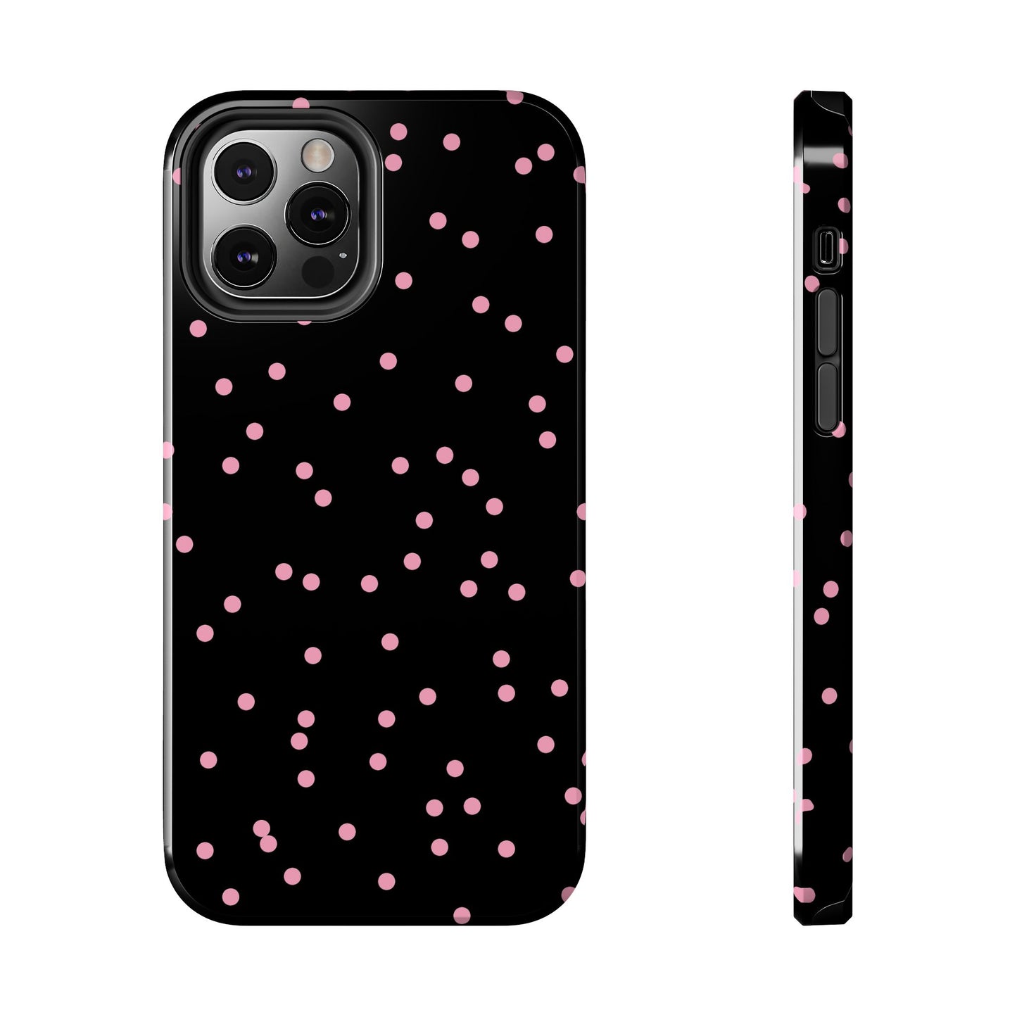 Space Dots Black / Pink Phone Case